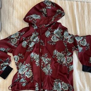 Massini Burgundy Floral Jacket